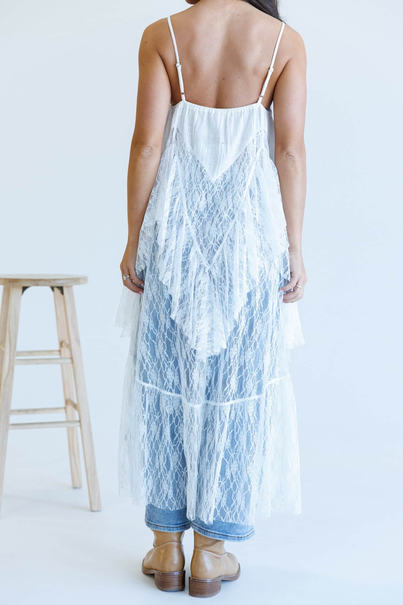 Pre-Order! Drifting Away Lace Top