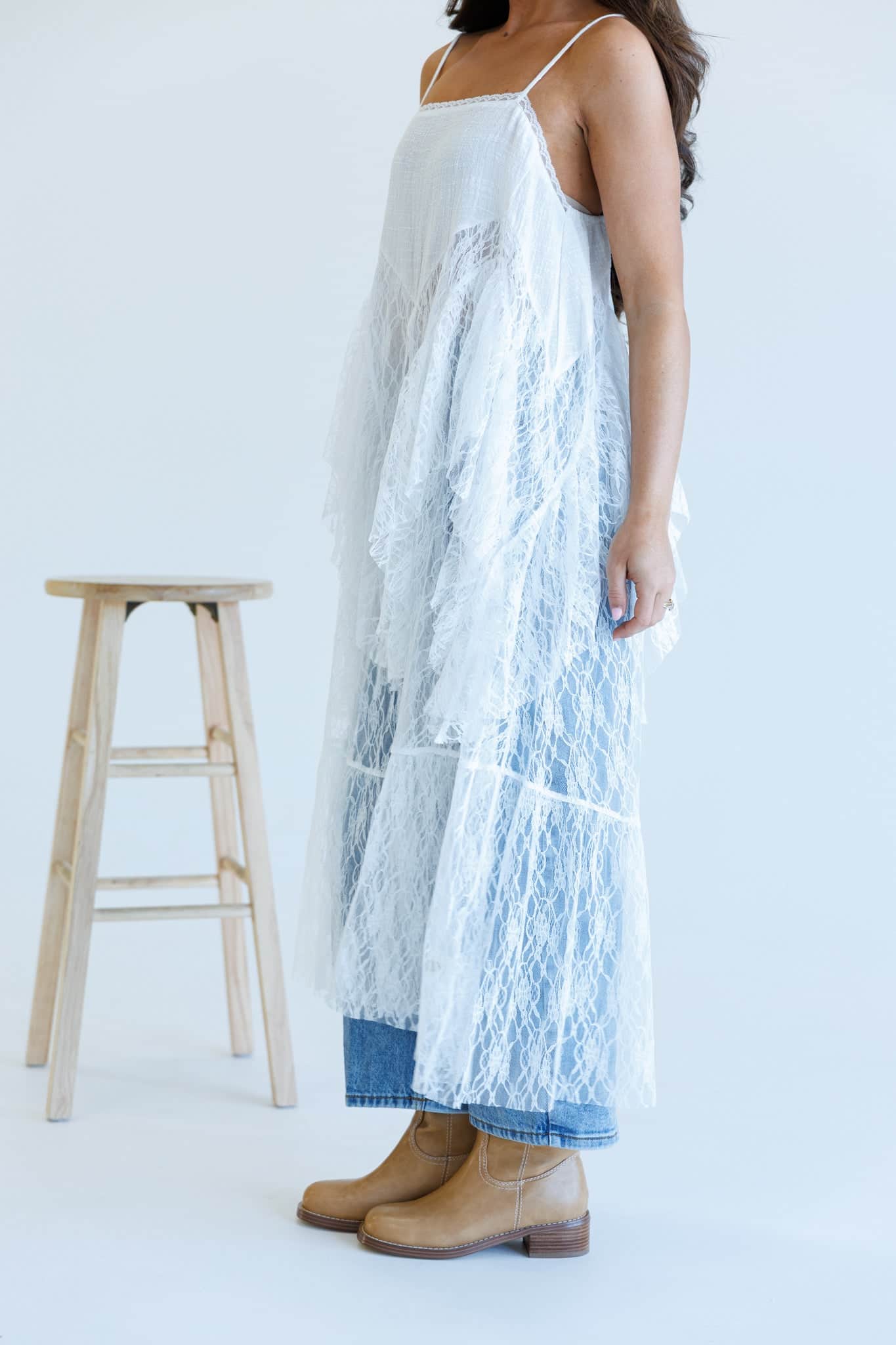 Pre-Order! Drifting Away Lace Top