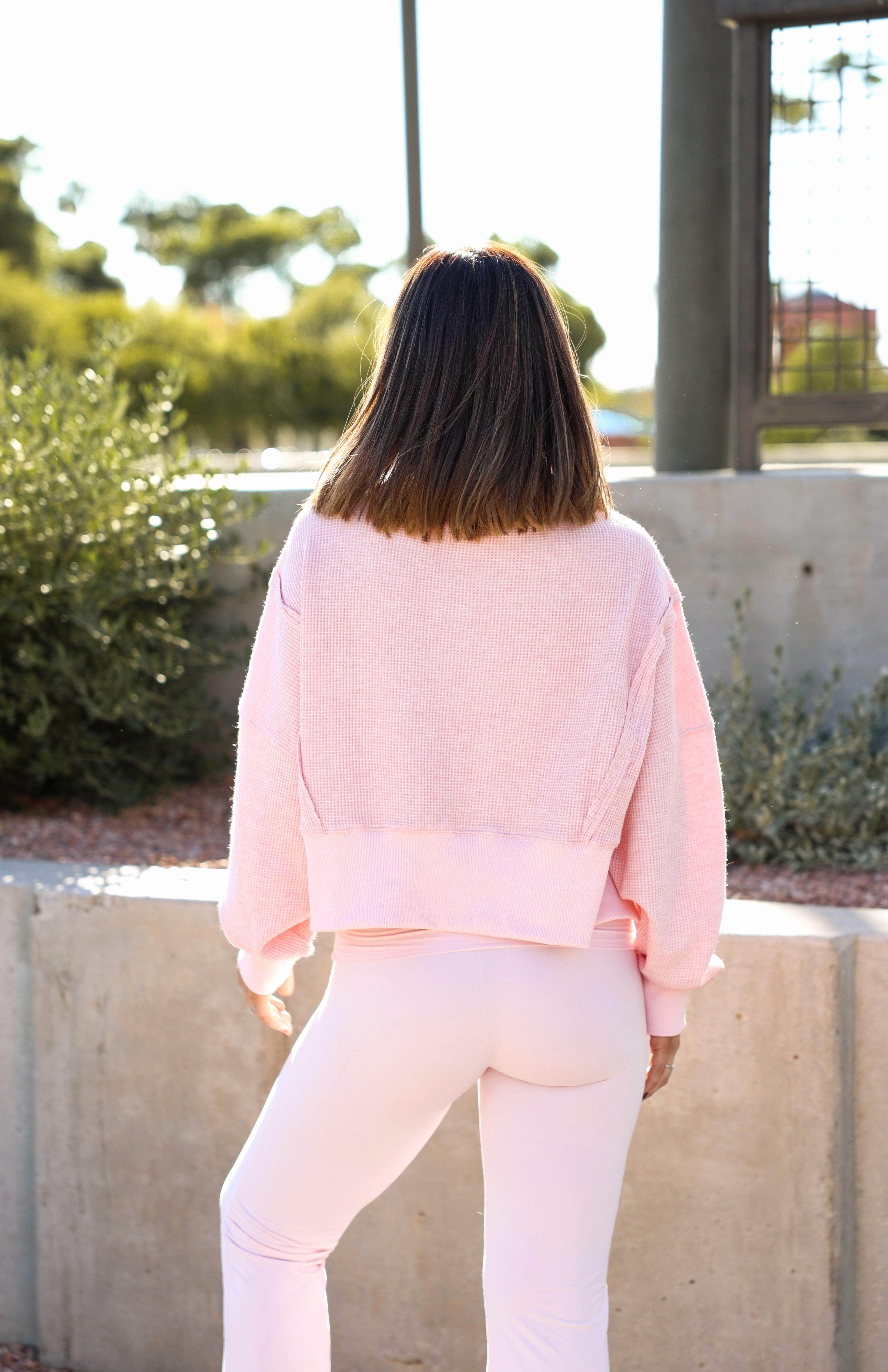 Warm Up Waffle Knit Top