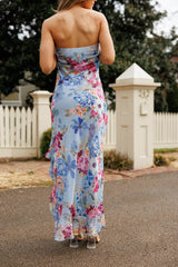 Watercolor Petals Maxi Dress