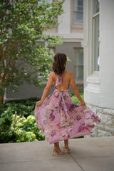 Wine Country Floral Maxi Dress
