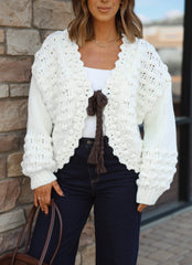 Winterlight Bow Cardigan