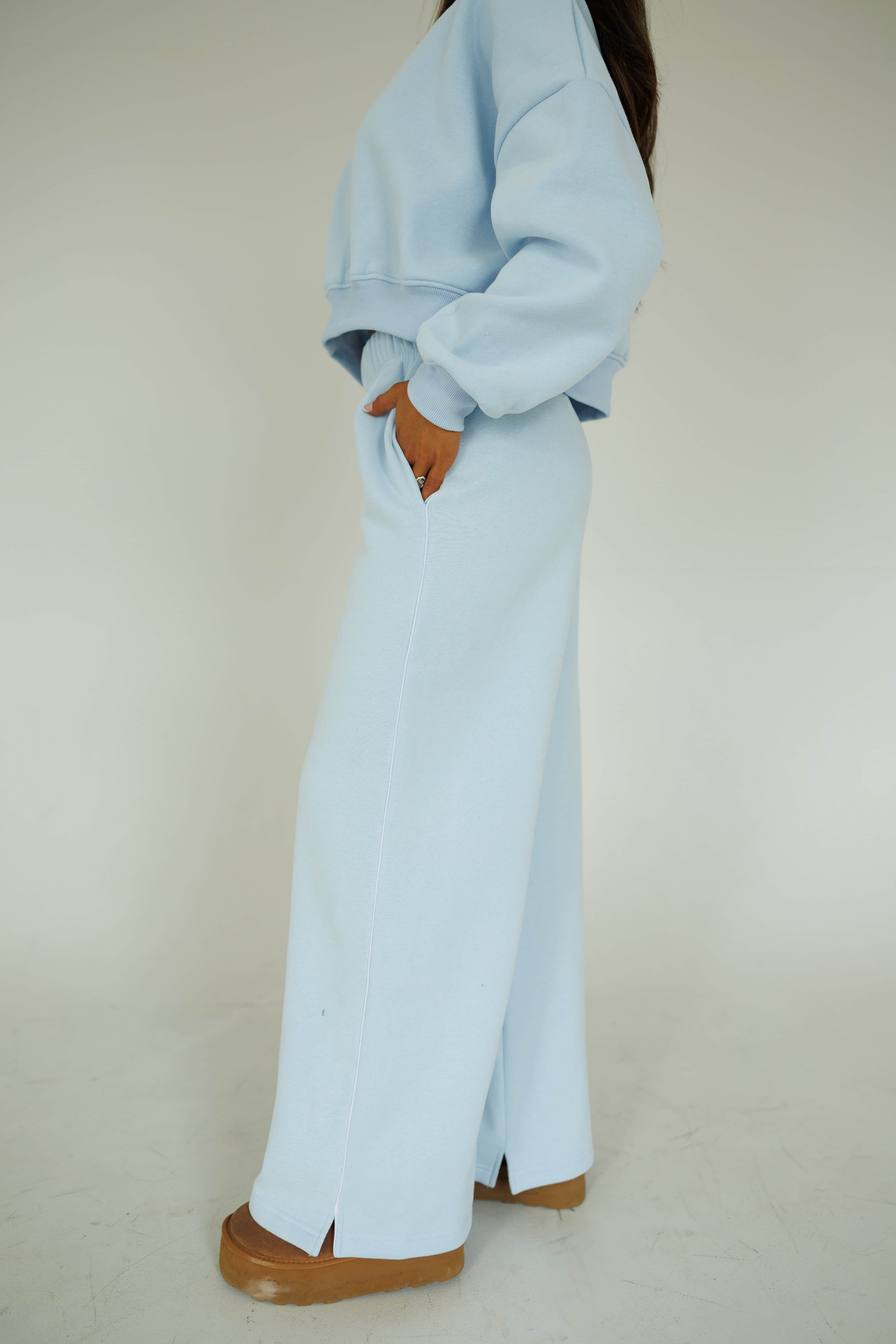 Cozy Cloud Wide Leg Sweatpants