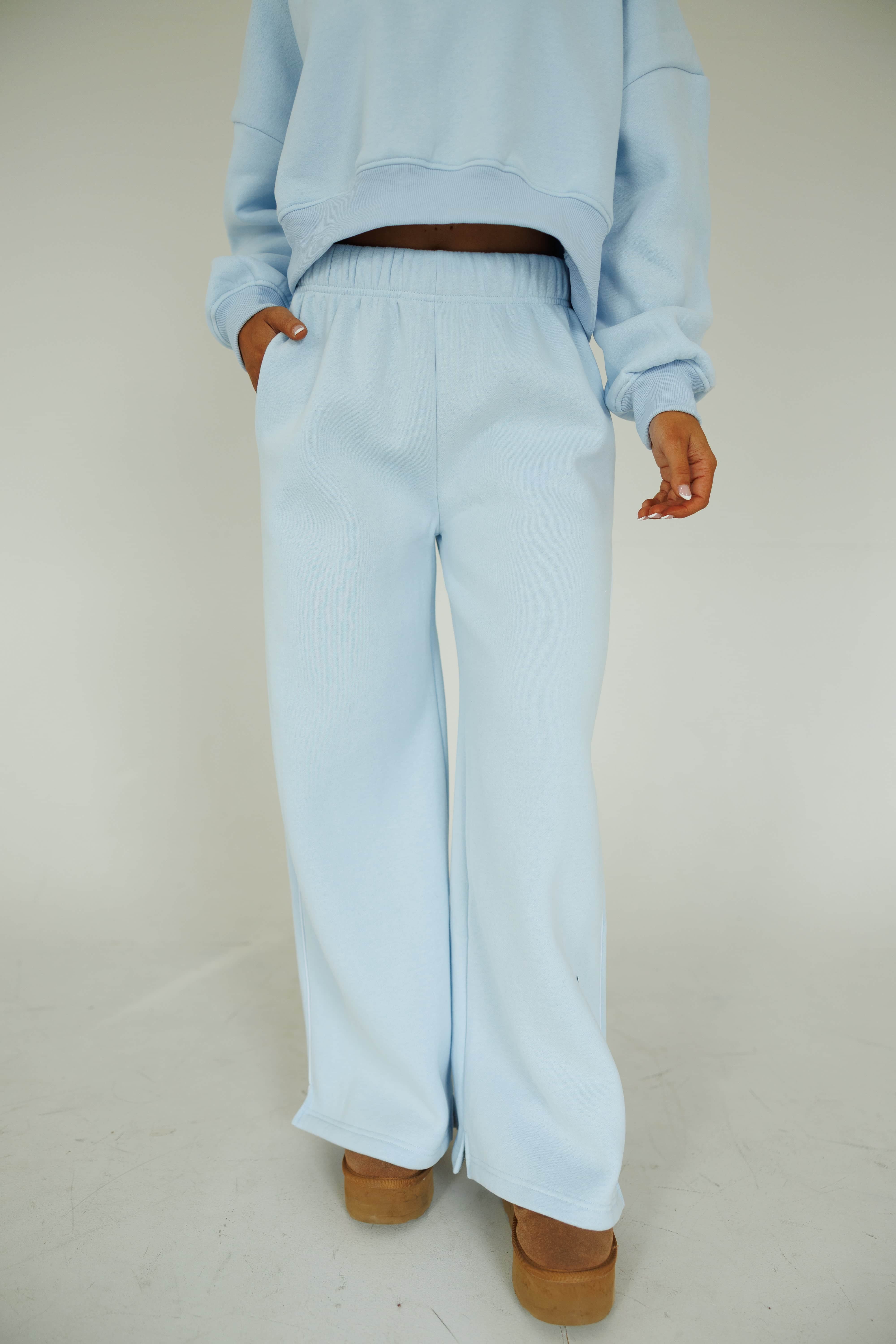 Cozy Cloud Wide Leg Sweatpants