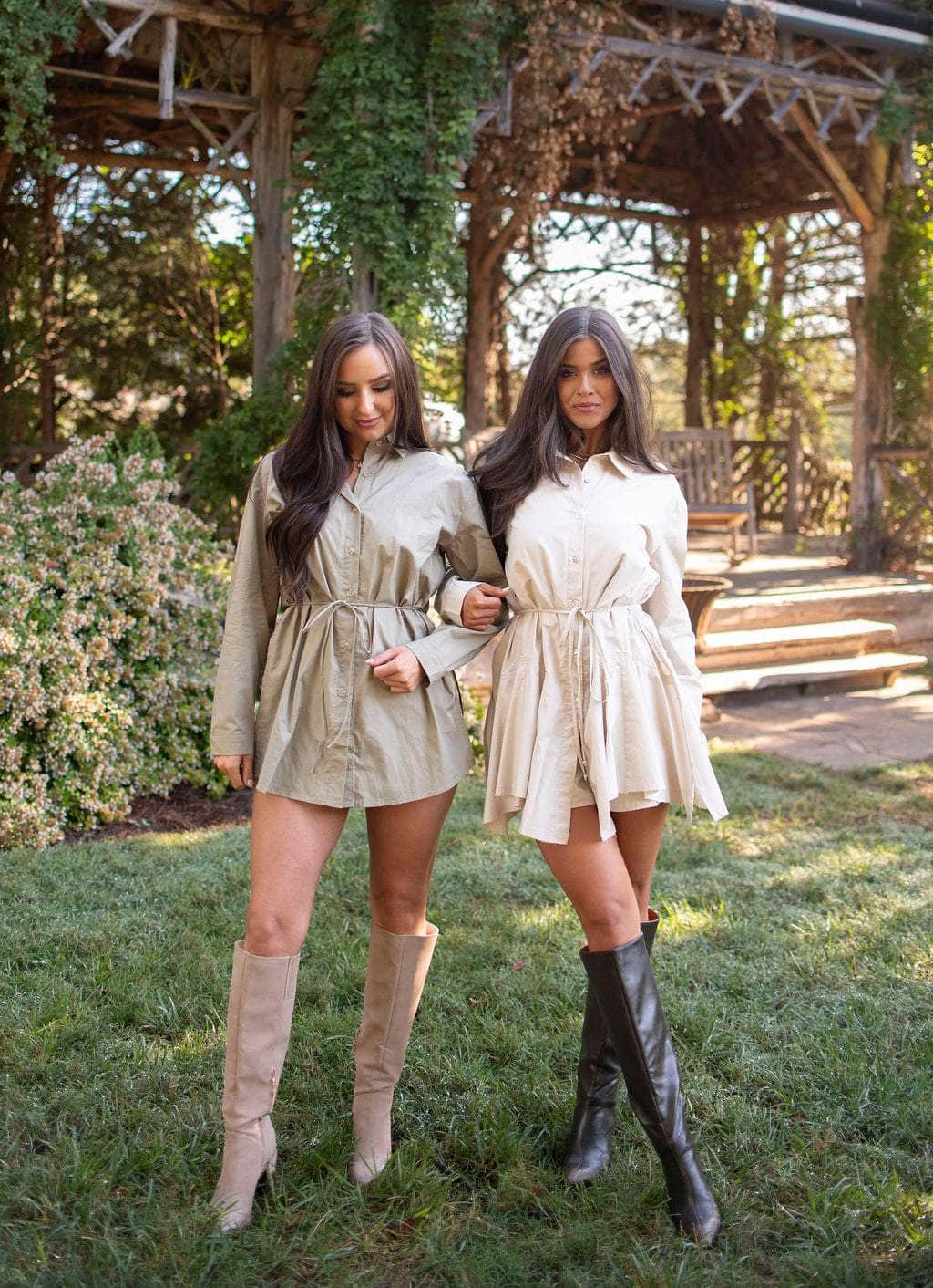 Western Chic Shirt Romper