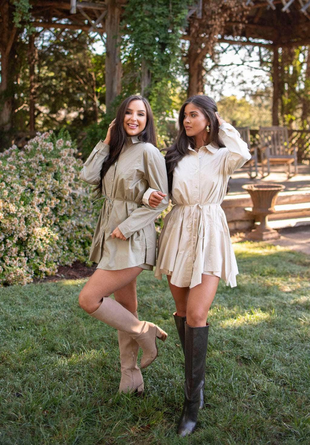 Western Chic Shirt Romper