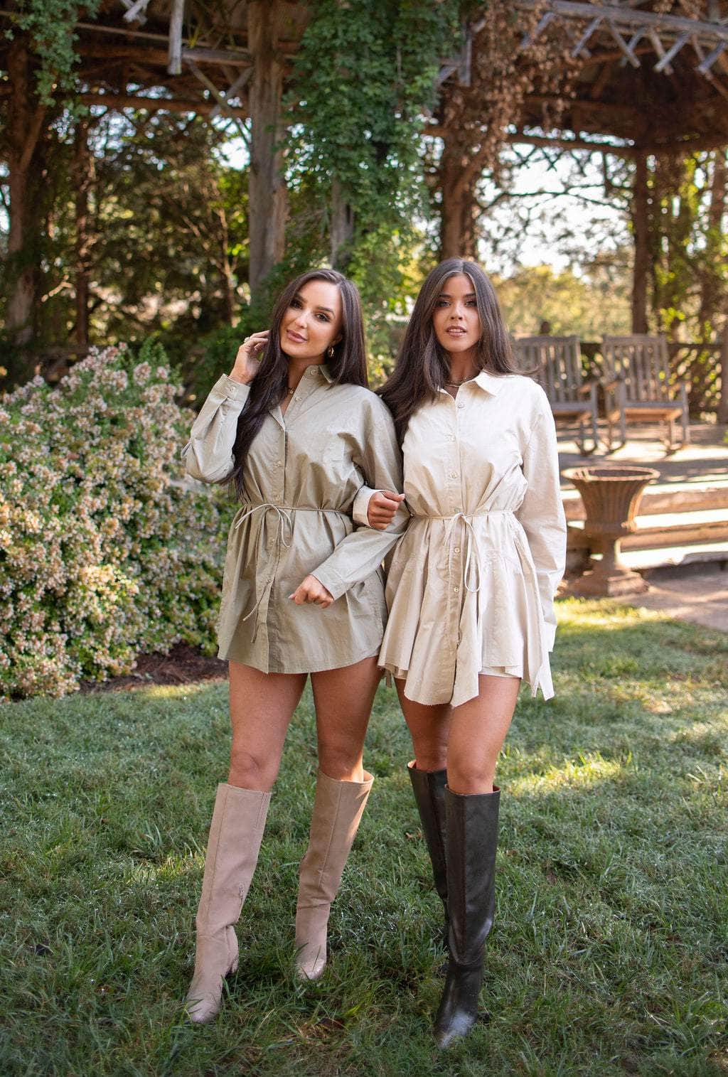 Western Chic Shirt Romper
